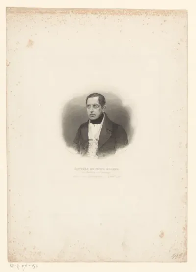 Portret van Andreas Heinrich Merkel