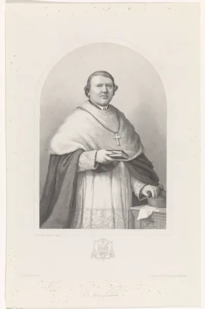 Portret van Andreas Ignatius Schaepman, aartsbisschop van Utrecht