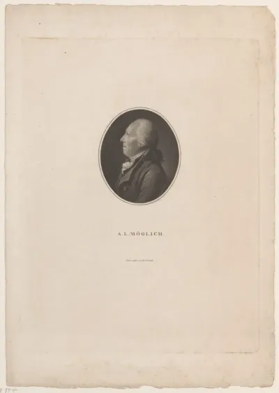 Portret van Andreas Leonhard Moeglich