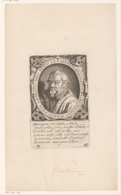 Portret van Andreas Mergilet