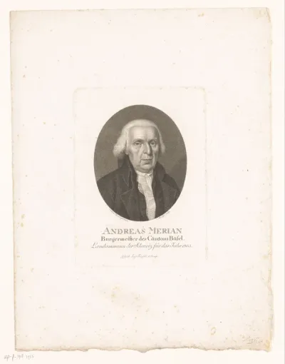 Portret van Andreas Merian-Iselin
