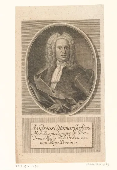 Portret van Andreas Ottmar Goelicke