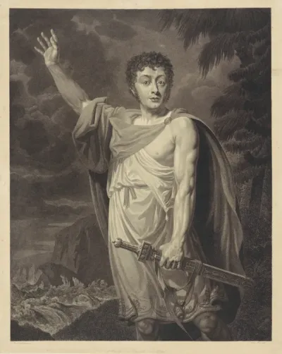 Portret van Andreas Snoek als Orestes