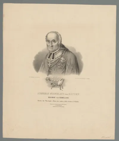 Portret van Andreas Stanislaus von Hatten