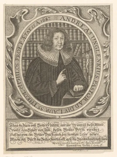 Portret van Andreas Unglenk op 55-jarige leeftijd