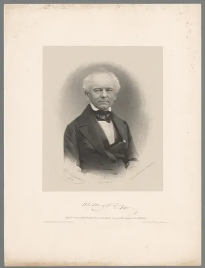 Portret van Andreas von Ettingshausen