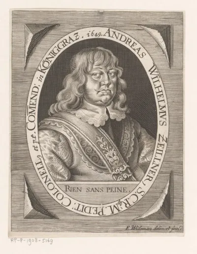 Portret van Andreas Wilhelm Zeillner