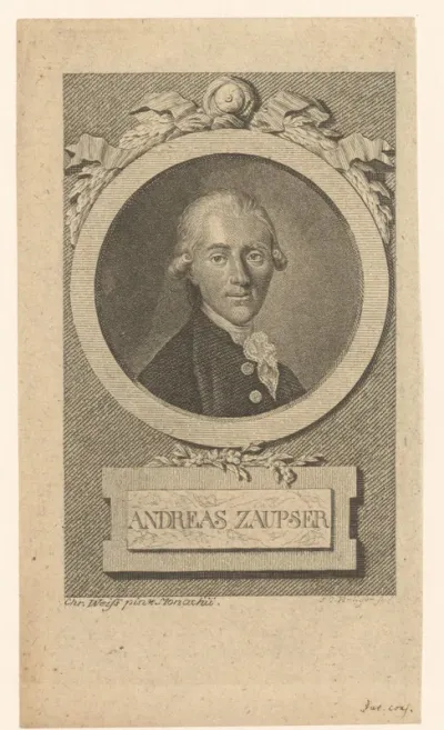 Portret van Andreas Zaupser
