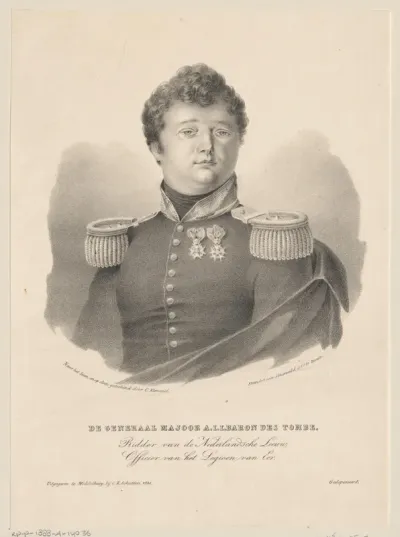 Portret van Andries Jan Jacob des Tombe