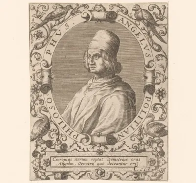 Portret van Angelo Poliziano