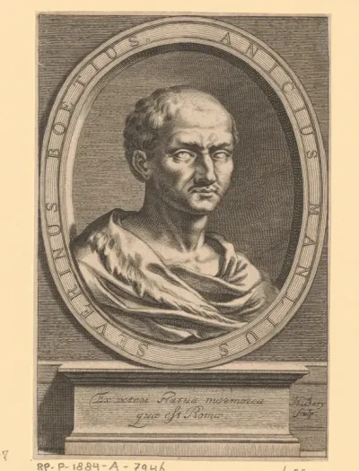 Portret van Anicius Manlius Severinus Boëthius