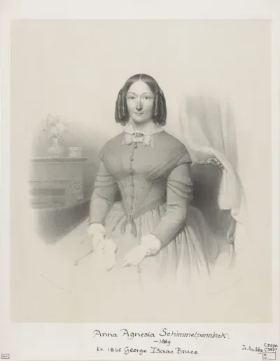 Portret van Anna Agnesia Bruce-Schimmelpenninck