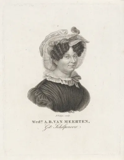 Portret van Anna Barbara van Meerten-Schilperoort