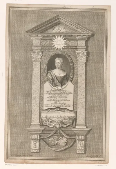 Portret van Anna Catharina Leyser