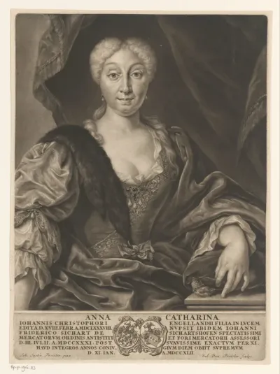 Portret van Anna Catharina Sichart von Sichartshofen