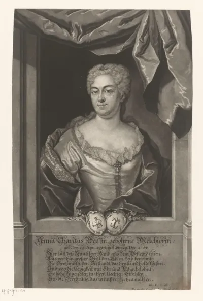 Portret van Anna Charitas Weiss