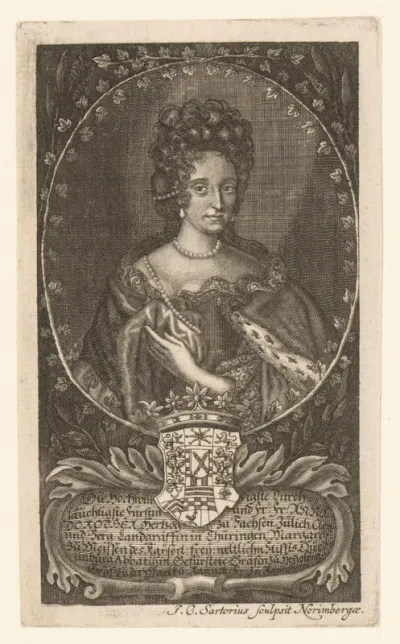Portret van Anna Dorothea van Sachsen-Weimar