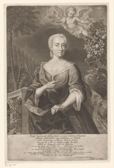 Portret van Anna Dorothea von Halder