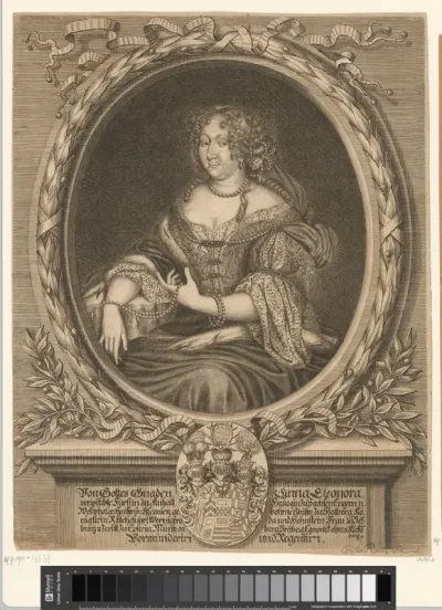 Portret van Anna Eleonore Anhalt