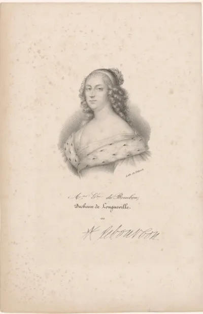 Portret van Anna Genoveva van Bourbon-Condé