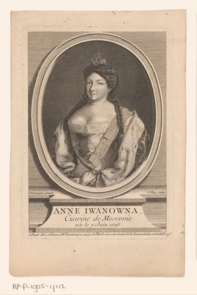 Portret van Anna Ivanovna