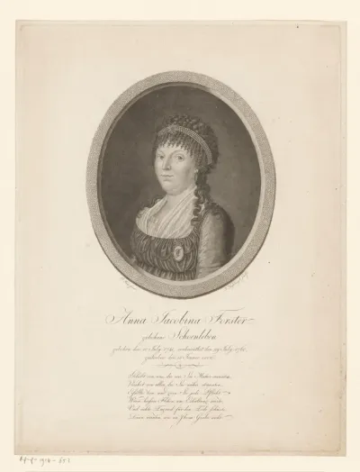 Portret van Anna Jacobina Forster