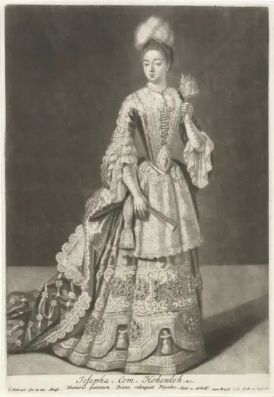 Portret van Anna Josepha gravin van Hohenlohe