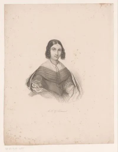 Portret van Anna Louisa Toussaint