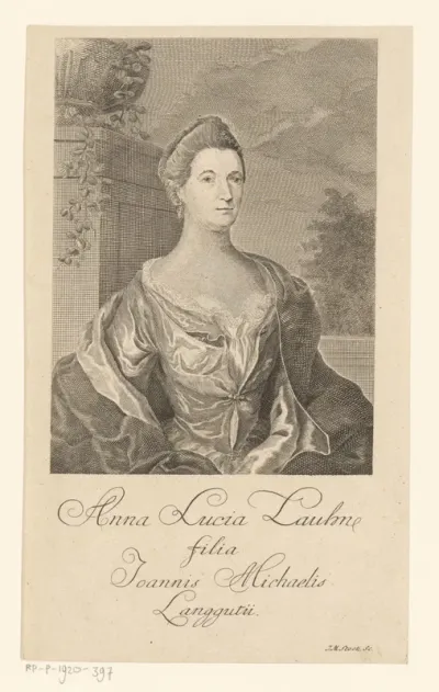 Portret van Anna Lucia Lauhn