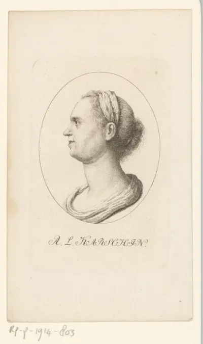 Portret van Anna Luisa Karschin