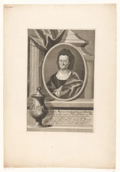 Portret van Anna Maria Creutziger