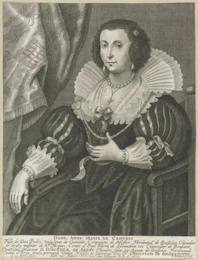 Portret van Anna Maria de Camudio
