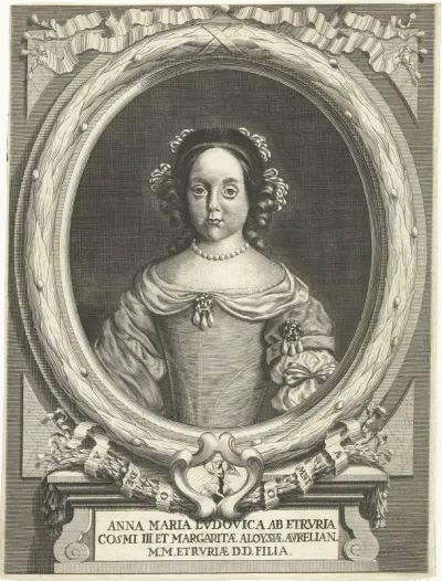 Portret van Anna Maria Luisa de Medici