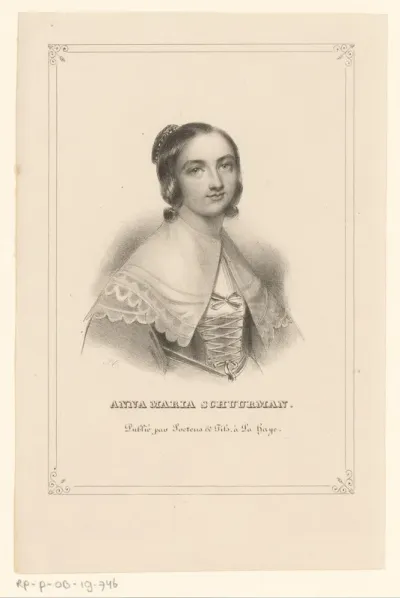 Portret van Anna Maria Schurman