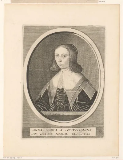Portret van Anna Maria van Schurman
