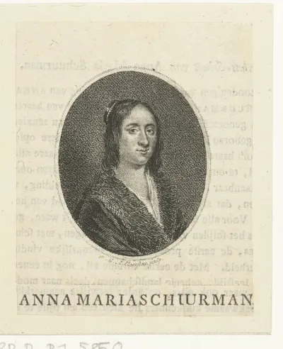 Portret van Anna Maria van Schurman