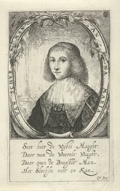 Portret van Anna Maria van Schurman