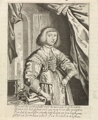 Portret van Anna Maria van Schurman