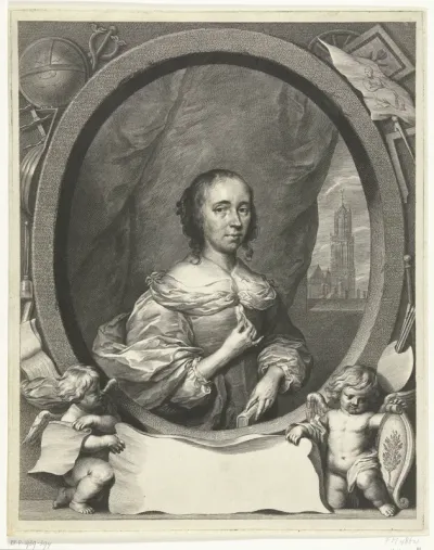 Portret van Anna Maria van Schurman