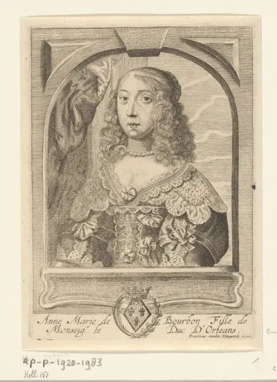 Portret van Anna Marie Louise van Orléans