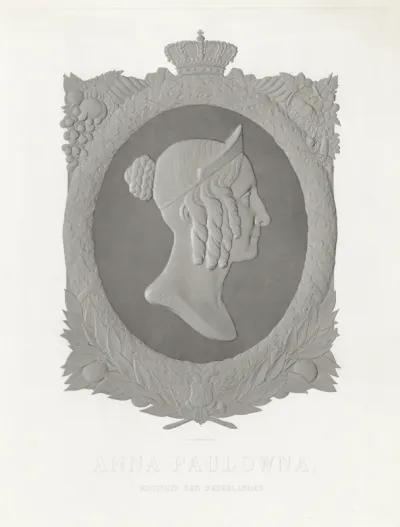 Portret van Anna Paulowna, koningin der Nederlanden
