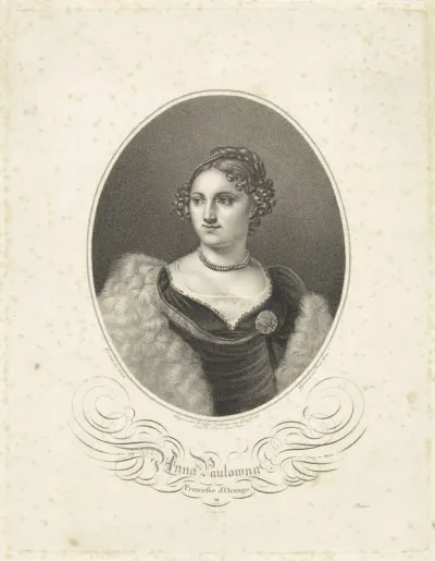 Portret van Anna Paulowna Romanowa (koningin der Nederlanden)