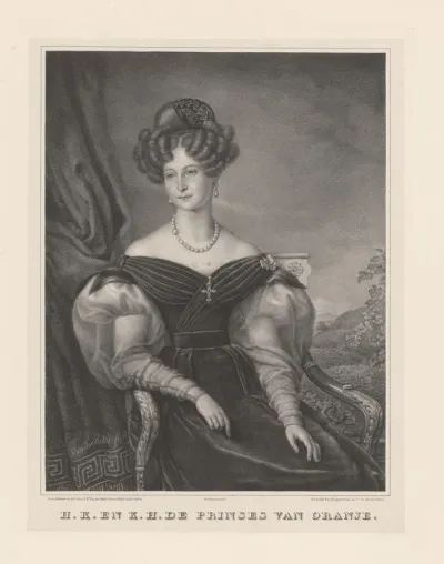 Portret van Anna Paulowna Romanowa