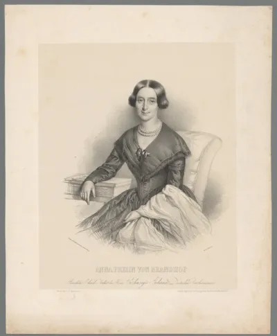 Portret van Anna Plochl, barones von Brandhofen, gravin van Meran