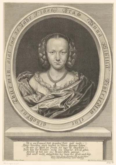 Portret van Anna Sibilla Seyfried