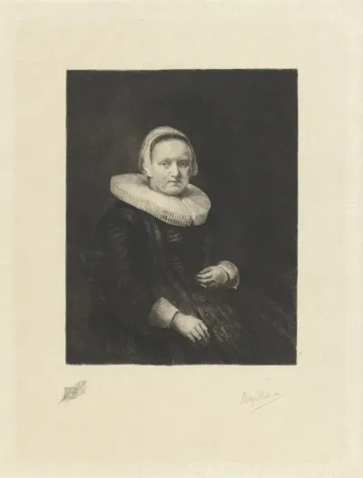 Portret van Anna Six-Wijmer