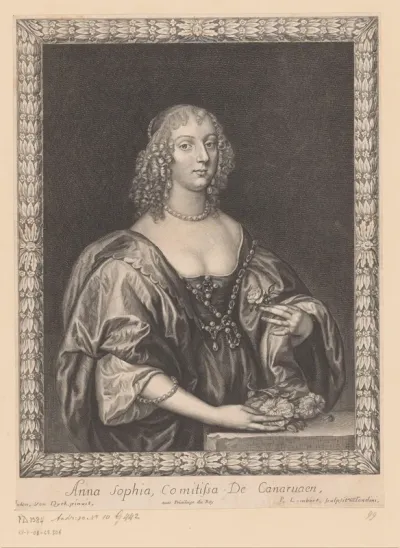 Portret van Anna Sophia, gravin van Carnarvon