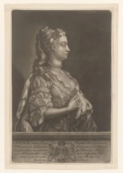 Portret van Anna Stuart, koningin van Engeland en Schotland