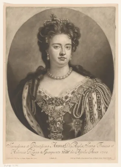 Portret van Anna Stuart, koningin van Engeland en Schotland