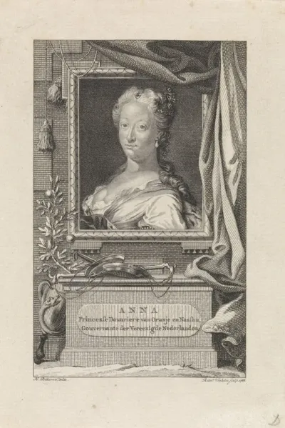 Portret van Anna van Brunswijk-Lunenburg, Prinses van Oranje